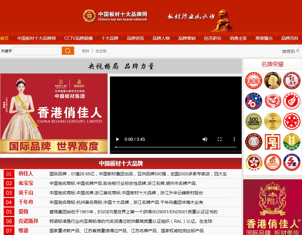 中国生态板十大品牌