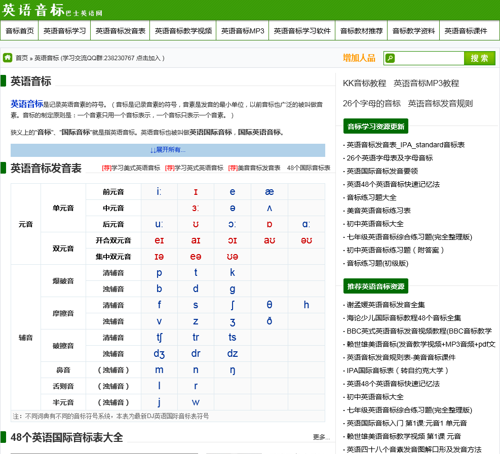 英语音标