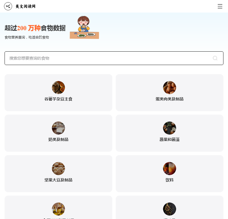 食物卡路里大全